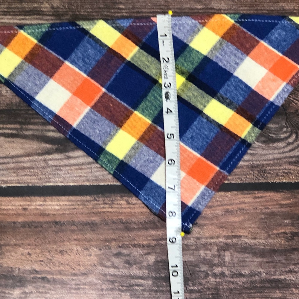 Bandana/Pet’s Bandana/Baby Bib/Scarf~Blue Plaid - Picture 14 of 15